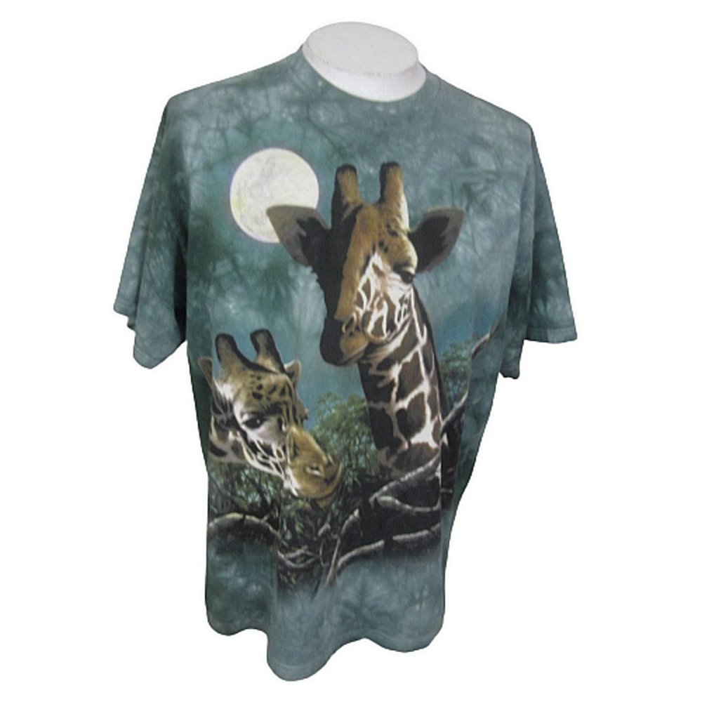 The Mountain Delta Pro Weight T Shirt XL Giraffe Tie dye Moonlight vintage 90s